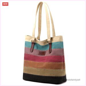 Multicolor Striped Crossbody Bag